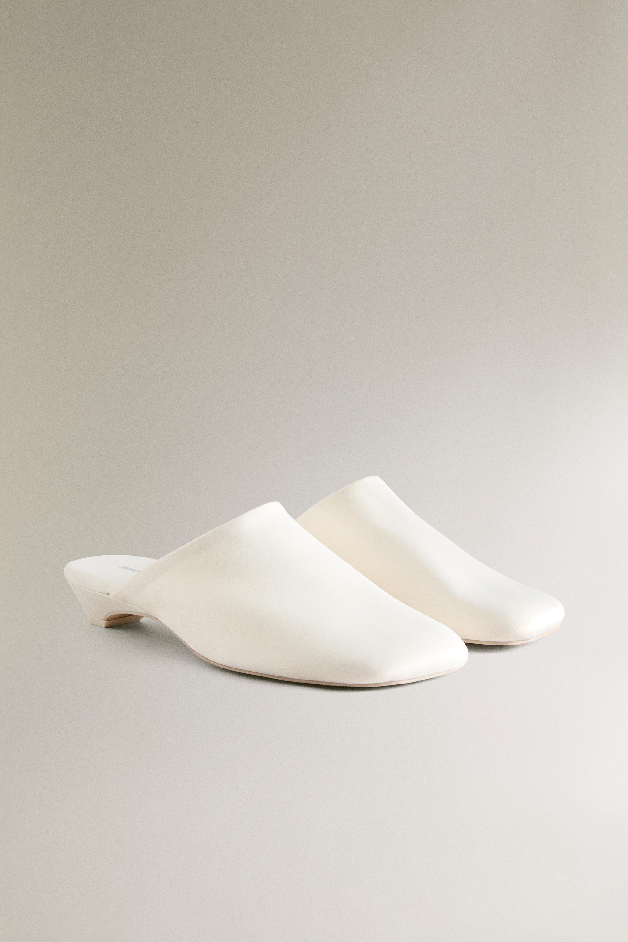 SATEEN HEELED MULES